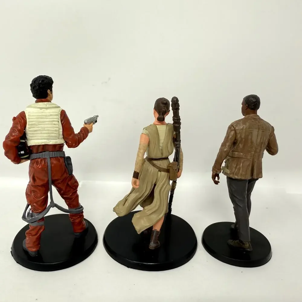Disney Star Wars The Force Awakens Action Figure Rey, Poe Dameron, Finn Lot of 3